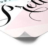 Happy Girls zijn de  moderne kalligrafie Poster (Hoek)