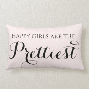 Happy Girls zijn de  Quote Pillow Kussen