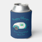 Happy Glamper Aquamarine  Teardrop Trailer Blikjeskoeler (Blikje Voorkant)