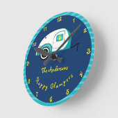 Happy Glamper Aquamarine  Teardrop Trailer Ronde Klok (Hoek)