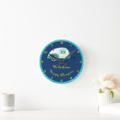 Happy Glamper Aquamarine  Teardrop Trailer Ronde Klok (Huis)