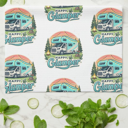 Happy Glamper Keuken Handdoek - Glamping Essential (Gevouwen)