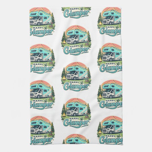 Happy Glamper Keuken Handdoek - Glamping Essential (Verticaal)