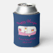 Happy Glamper Pink  Canned Ham Trailer Blikjeskoeler (Blikje Achterkant)