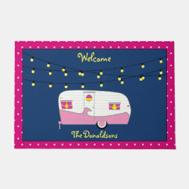 Happy Glamper Pink Canned Ham Trailer Deurmat