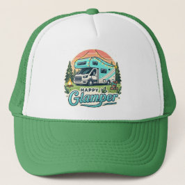 Happy Glamper RV Adventure Trucker Hat Pet