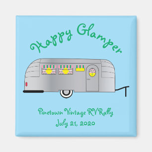 Happy Glamper  Streamline-trailer Magneet