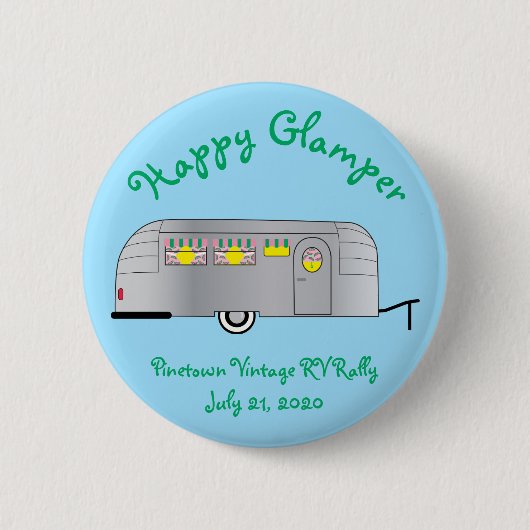 Happy Glamper  Streamline-trailer Ronde Button 5,7 Cm (Voorkant)