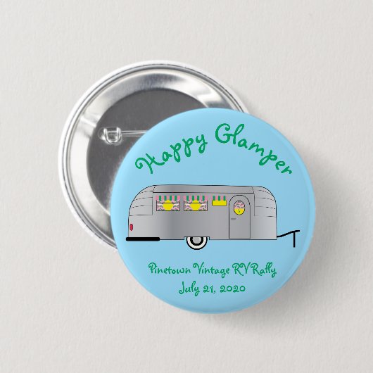 Happy Glamper  Streamline-trailer Ronde Button 5,7 Cm (Voorkant /achterkant)
