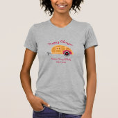 Happy Glamper  Teardrop Trailer T-shirt (Voorkant)