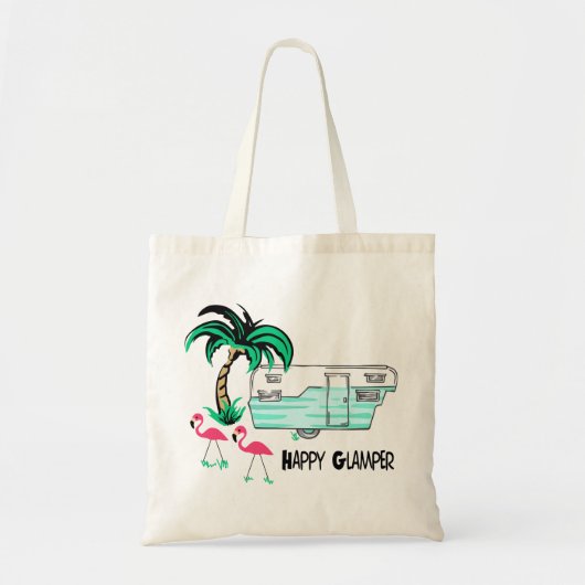 Happy Glamper Tote Bag (Voorkant)