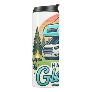 Happy Glamper Travel Mug - Avontuur wacht op u Thermosbeker