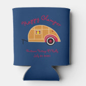 Happy Glamper Woodie  Teardrop Trailer Blikjeskoeler (Achterkant)