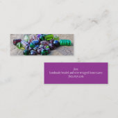 Happy Glass Beads Mini Visitekaartje (Voorkant / Achterkant)