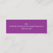 Happy Glass Beads Mini Visitekaartje (Achterkant)