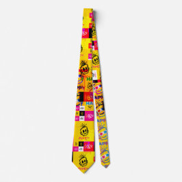 HAPPY Glitch Neck Tie Stropdas