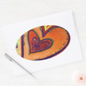 Happy Glitter Hearts Love Labels Art Stickers (Envelop)
