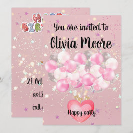 Happy glitter magic baby sweet kaart