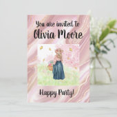 Happy glitter magic baby sweet kaart (Staand voorkant)