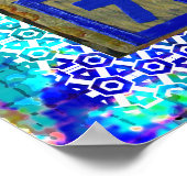 Happy Glory Border Pattern - Reiki Healing Art Poster (Hoek)