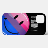 Happy Glossy Bisexuality Pride Flag Case-Mate iPhone Case (Achterkant (horizontaal))