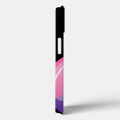 Happy Glossy Bisexuality Pride Flag Case-Mate iPhone Case (Achterkant / Rechts)