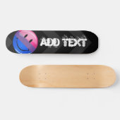 Happy Glossy Bisexuality Pride Flag Persoonlijk Skateboard (Horizontaal)