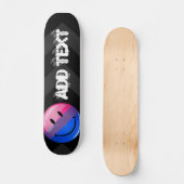 Happy Glossy Bisexuality Pride Flag Persoonlijk Skateboard (Voorkant)