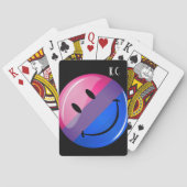 Happy Glossy Bisexuality Pride Flag Speelkaarten (Achterkant)
