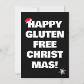 Happy Gluten Free Christmas  Feestdagenkaart (Voorkant)