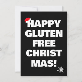 Happy Gluten Free Christmas Feestdagenkaart