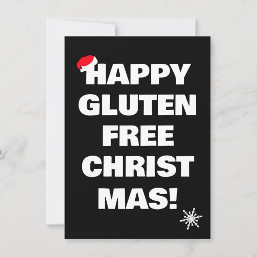 Happy Gluten Free Christmas  Feestdagenkaart (Voorkant)