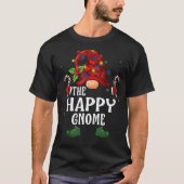 Happy Gnome Buffalo Plaid Matching Family Christma T-shirt (Voorkant)