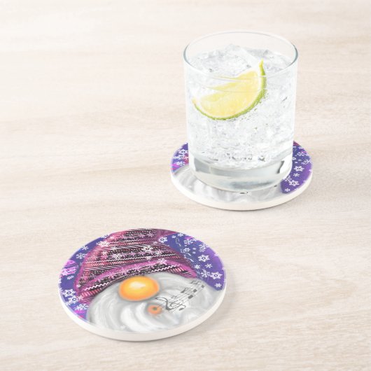 Happy Gnome Christmas Onderzetter (Zijkant)