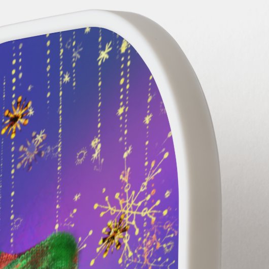 Happy Gnome Christmas Pickleball Paddle (Links Detail)