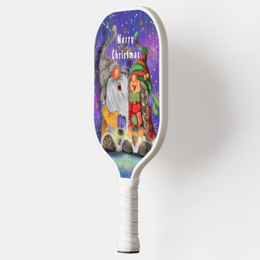 Happy Gnome Christmas Pickleball Paddle (Links)