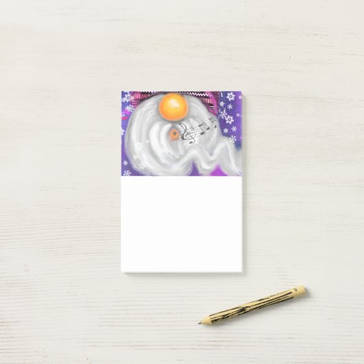 Happy Gnome Funny Christmas Post-it® notes (Op bureau)