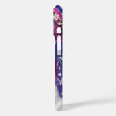 Happy Gnome in het Paarse Pet Zingt een kerstlied Case-Mate iPhone Case (Achterkant / Links)