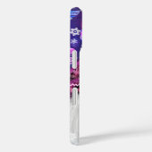 Happy Gnome in het Paarse Pet Zingt een kerstlied Case-Mate iPhone Case (Achterkant / Rechts)