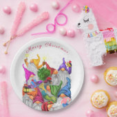Happy Gnome Party Christmas Paper Borden Papieren Bordje (Feest)