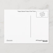 Happy Gnome Post Card (Sepia) Briefkaart (Achterkant)