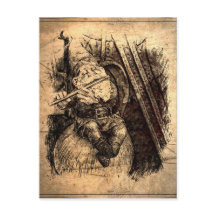 Happy Gnome zit op een paddenstoel en speelt een f