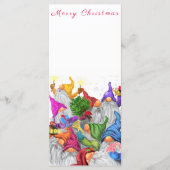 Happy Gnomen Party in het kerstmenu Menu (Voorkant)