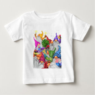 Happy Gnomes Christmas Baby T-shirt
