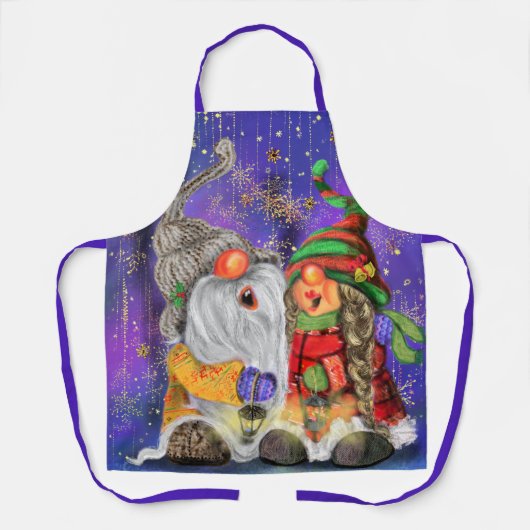 Happy Gnomes Christmas Schort (Voorkant)