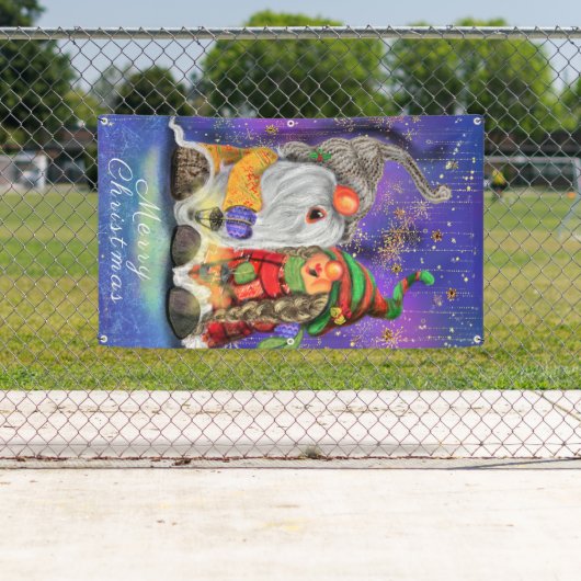 Happy Gnomes Kerstbanner Spandoek (Insitu)