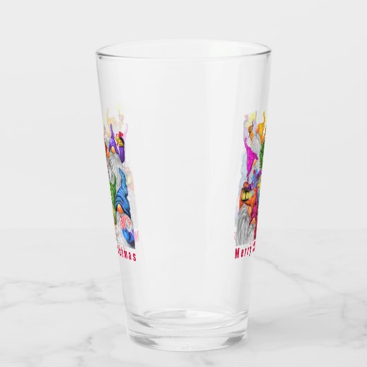 Happy Gnomes kerstglas Glas (Links)