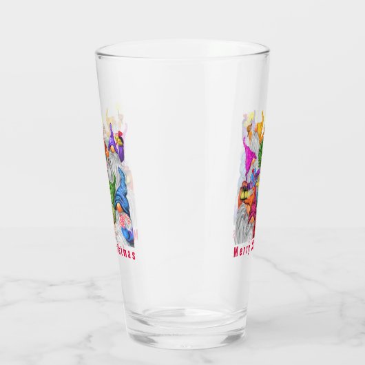 Happy Gnomes kerstglas Glas (Rechts)