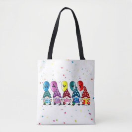 Happy Gnomes Tote Bag