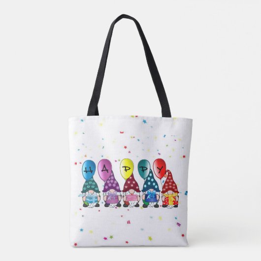 Happy Gnomes Tote Bag (Achterkant)